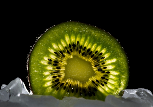 Obst auf Eis